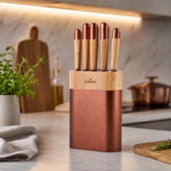 Karaca Maple Rosegold 6-Piece Knife Set, 153.03.06.1454