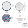 Karaca Elegance Bone Ancient Premium 24-Piece Bone Porcelain Dinner Set for 6 People, 153.09.01.1365 - Image 6