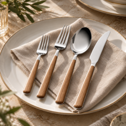 Karaca Melia Platinum 24-Piece Cutlery Set for 6 People, 153.03.08.4620