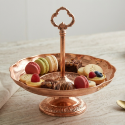 Alternative view of Karaca Anatolia Copper Single Layer Serving Bowl – Elegant Handled Presentation Bowl, 300.21.02.0220