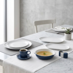 Karaca Nordic 27-Piece Porcelain Breakfast/Serving Set for 6 People, 153.03.07.9371