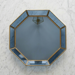 Karaca Line Hex Decorative Plate 33 cm Navy Blue, 153.19.01.1010