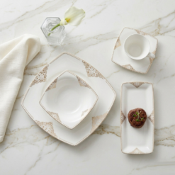 Alternative view of Karaca Fine Pearl Alchemist 26-Piece Square Breakfast Set – 6-Person | Pearl Luxury Edition, 153.03.07.5695