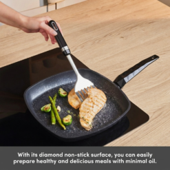 Alternative view of Karaca BioDiamond Non-Stick Antibacterial Induction Griddle Pan – 28 cm / 2.5 L, 153.03.08.0421