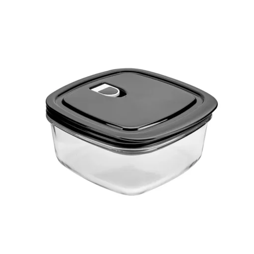 KARACA BLACK WHITE FOOD CONTAINER ? 0.9 LT RECTANGULAR