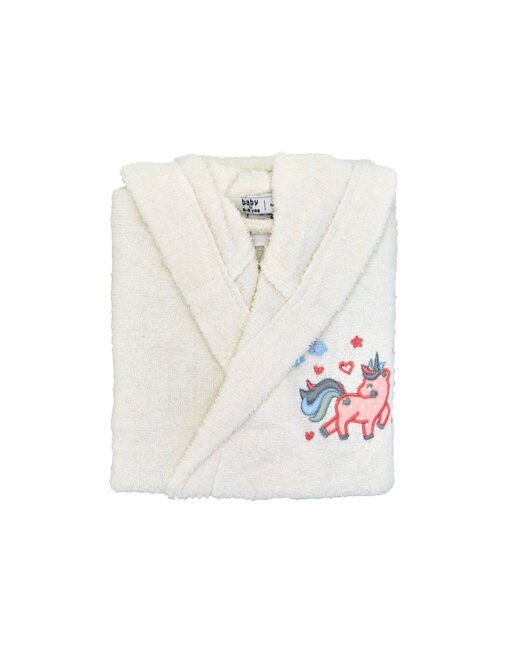Karaca Home?Airship 6-8 Years Old Children's Bathrobe - Blue
