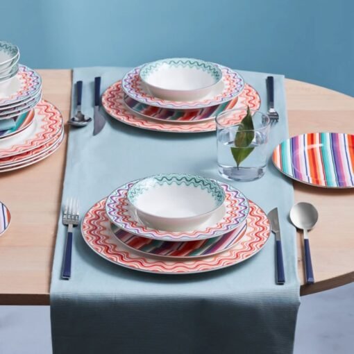 Karaca Bailando 24 Piece Porcelain Dinner Set for 6 People