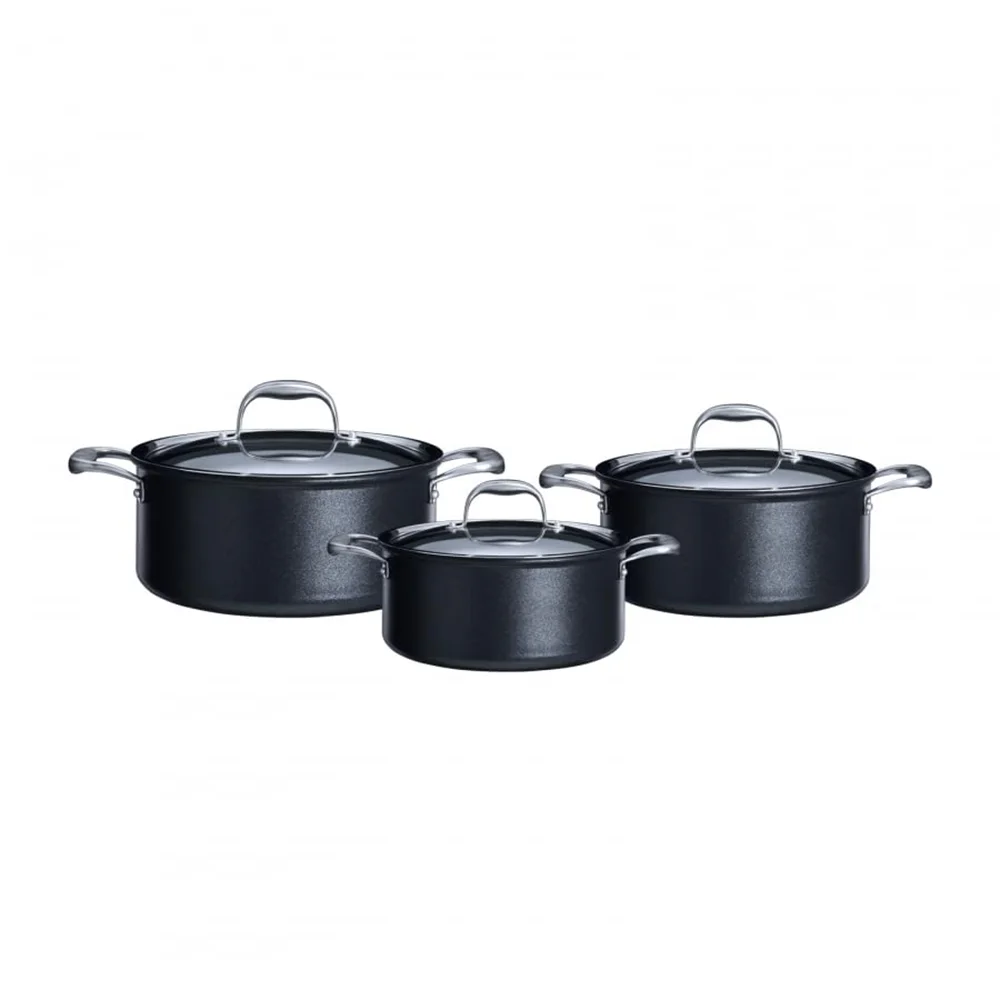 Karaca BioDiamond Pro 6-Piece Non-Stick Induction Cookware Set - Black, 153.03.07.9035 2 Karaca BioDiamond Pro 6-Piece Non-Stick Induction Cookware Set - Black, 153.03.07.9035 - Image 2