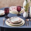 Karaca Cubes Porcelain 24 Piece Dinner Set for 6 People