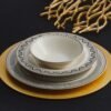 Karaca Globe 24 Piece Porcelain Dinner Set for 6 People