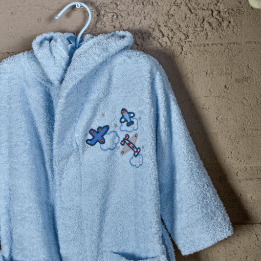 Karaca Home?Airship Blue 2-4 Year Old Bathrobe