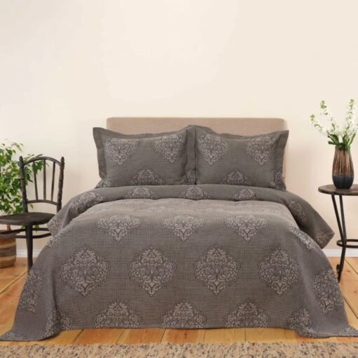 Karaca Home Amelie Black Double Bedspread Set?