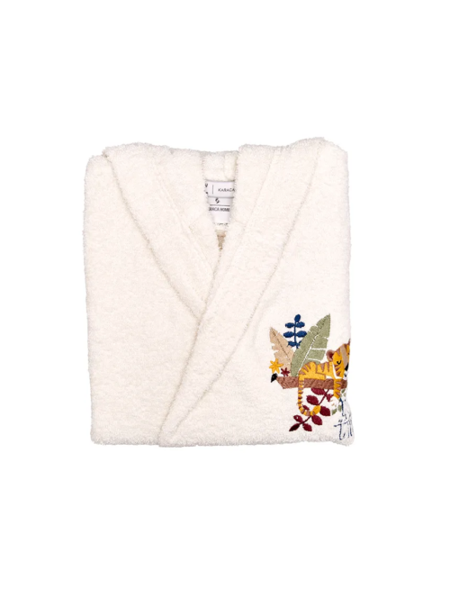 Karaca Home Bummer 6-8 Years Old Children's Bathrobe - Offwhite