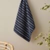 Karaca Home Denim Palm 100% Cotton Face Towel 50x90 cm Navy Blue?