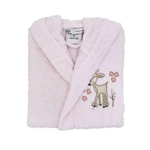 Karaca Home Doe 6-8 Years Old Children's Bathrobe - Pink