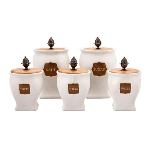 Karaca MARBLE SPICE ORGANIZER 5 PIECES