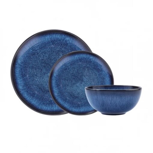 Karaca Marbelina Reactive Stoneware 18 Piece Dinner Set for 6 People