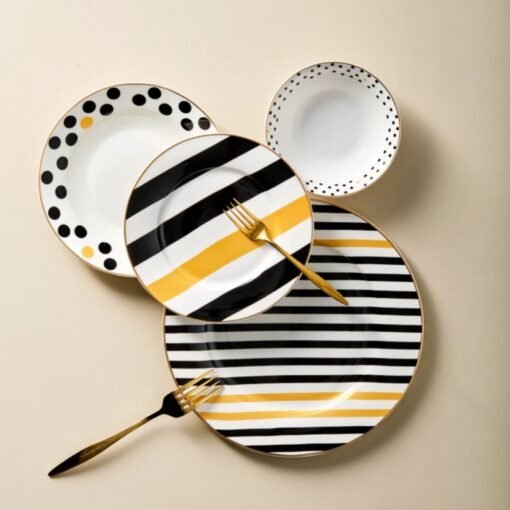 Karaca Nossa 24 Piece Porcelain Dinner Set for 6 People
