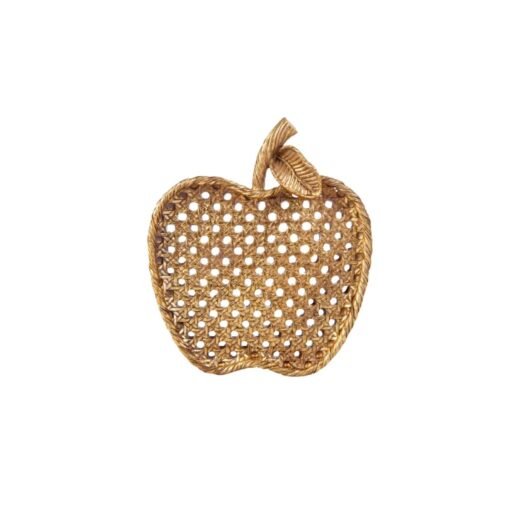 Karaca Nova Apple Decorative Plate, 17cmx19.5cm, Gold