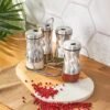 Karaca Tottori ?nox 5 Piece Square Glass Spice Set