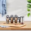 Karaca Walter Inox Line 4-Piece Spice Set