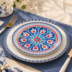 Alternative view of Karaca Elegance Bone Ancient Premium 24-Piece Bone Porcelain Dinner Set for 6 People, 153.09.01.1365