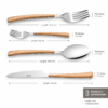 Karaca Melia Platinum 24-Piece Cutlery Set for 6 People, 153.03.08.4620 - Image 4