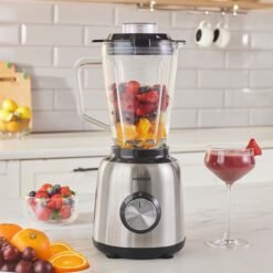 Karaca Inox 1.5L Glass Tank Smoothie Blender – 1000W, Ice Crushing & 2-Speed, 153.09.01.3425