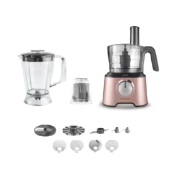 Karaca Mastermaid Power 10-in-1 Multifunctional Food Processor 2000W – Rosegold, 153.03.06.6578