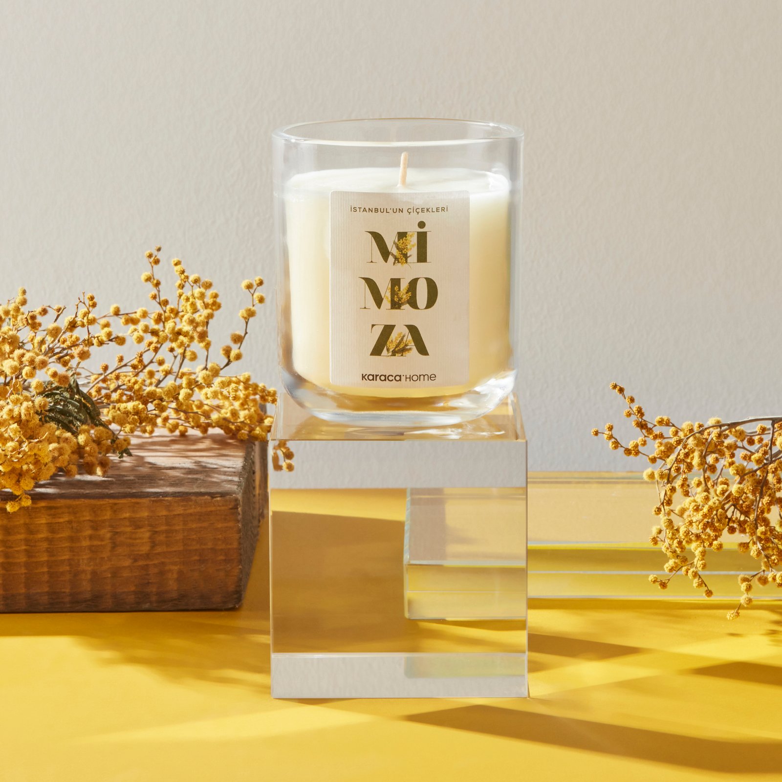 Karaca Home Flowers of Istanbul Series Mimosa Scented Candle, 153.09.01.5940 2 Karaca Home Flowers of Istanbul Series Mimosa Scented Candle, 153.09.01.5940 - Image 2