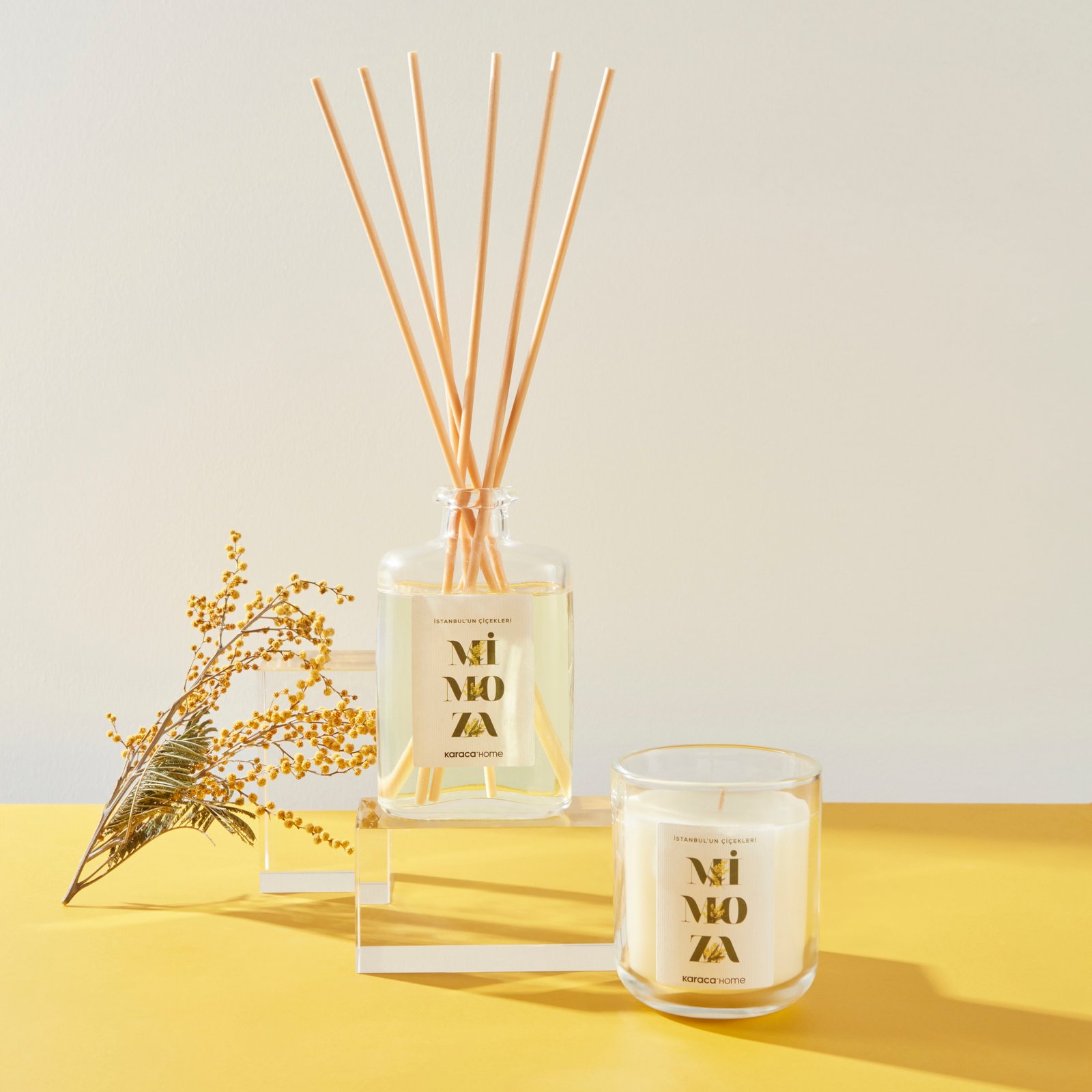 Karaca Home Flowers of Istanbul Series Mimosa Scented Candle, 153.09.01.5940 3 Karaca Home Flowers of Istanbul Series Mimosa Scented Candle, 153.09.01.5940 - Image 3