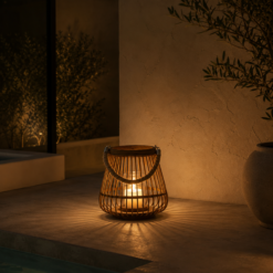 Karaca Home Melanie Bamboo Lantern 23 x 22 cm, 300.22.02.0048