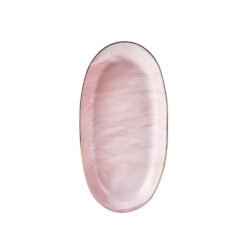 Karaca Marble Blush Boat Plate [Large] 26.5cm, 153.01.01.3924
