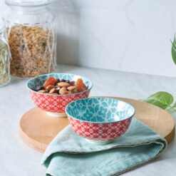 Karaca Retro Turquois Snack Bowl, 153.03.06.7228