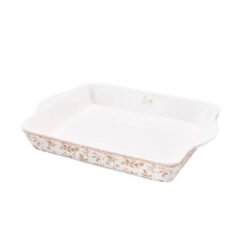 Karaca Bumblebee Porcelain Rectangle Oven Dish 30.5cm, 153.03.07.7400