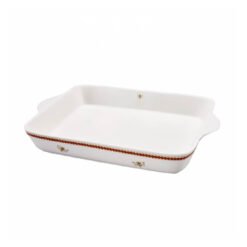Karaca Bumblebee Porcelain Rectangle Oven Dish 35.5cm, 153.03.07.7401