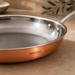 Alternative view of Karaca PowerSteel 3-Ply 316+ Stainless Steel Copper Frying Pan 24 cm – 1.5 L, 153.03.08.0572