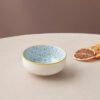 Karaca Floral Blue Round Snack Bowl 10cm, 153.03.08.2972