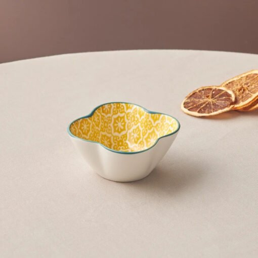 Karaca Floral Yellow Clover Snack Bowl 10cm, 153.03.08.2978