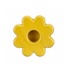 Karaca Home Grandeur Ceramic Candle Holder Yellow [8.5x8.5x3cm], 153.09.01.0910