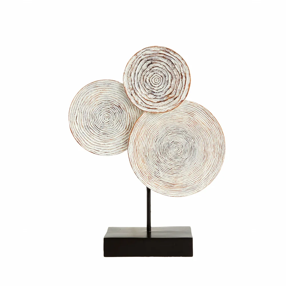 Karaca Home Emile Figurine – 3 Circle Shapes with Stand (Stoneware Ceramic, 30 cm), 153.09.01.2169 3 Karaca Home Emile Figurine – 3 Circle Shapes with Stand (Stoneware Ceramic, 30 cm), 153.09.01.2169 - Image 3