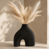 Karaca Cassie Stoneware Black Ceramic Vase 17.5 cm, 153.09.01.2171