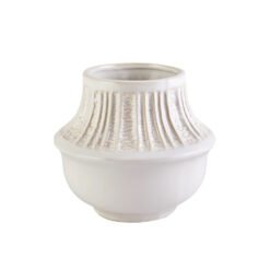 Karaca Home Elegant White Vase - [16.2x16x14.2cm], 153.19.01.1403