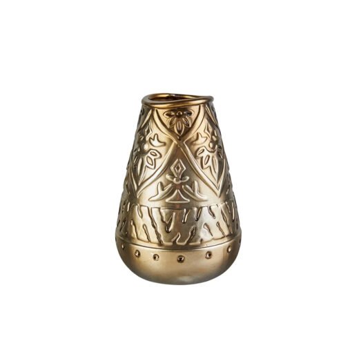Karaca Home Nature Myth Ceramic Vase - [19x23cm], Gold, 153.20.01.0200