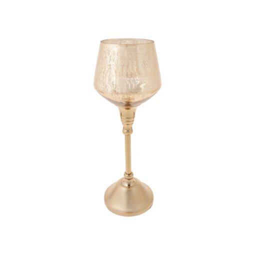 Karaca Home Lucca Tealight Candleholder Aluminum Gold [85x30cm], 153.20.01.0376
