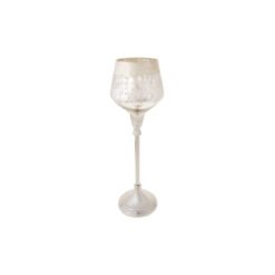 Karaca Home Lucca Tealight Candleholder Silver [35.5cm], 153.20.01.0387