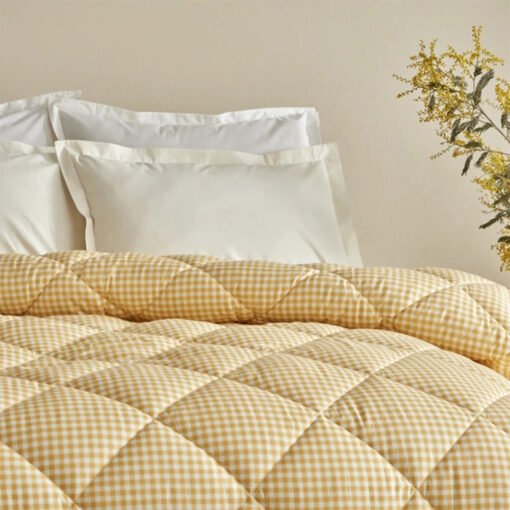 Karaca Home Sarah Anderson Grimes Plaid Double Quilt Yellow [195x215cm], 160.22.08.0038
