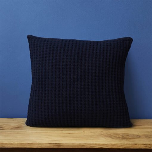 Karaca Home Decorative Pillow - [45x45cm] Waffle Navy Blue, 180.01.01.0388