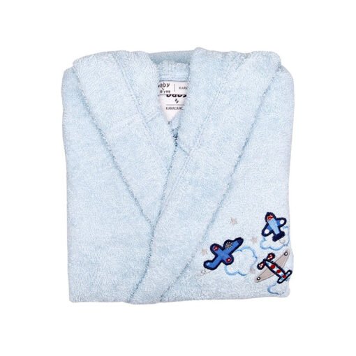 Karaca Home Airship Blue 4-6 Years Bathrobe - 100% Cotton, 200.16.01.0092