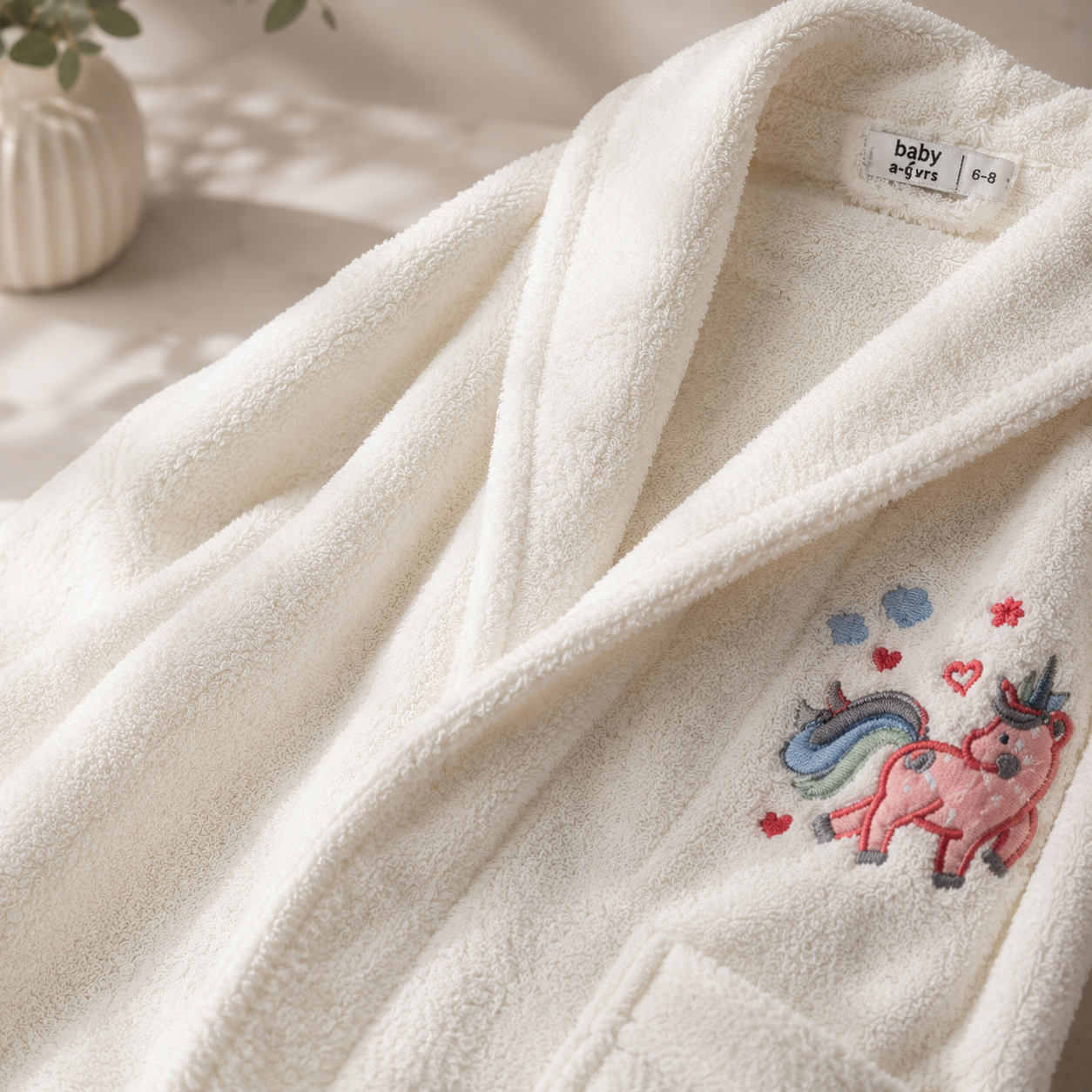 Karaca Home Digna 2-4 Years 100% Cotton Child Bathrobe, 200.16.01.0089 3 Karaca Home Digna 2-4 Years 100% Cotton Child Bathrobe, 200.16.01.0089 - Image 3